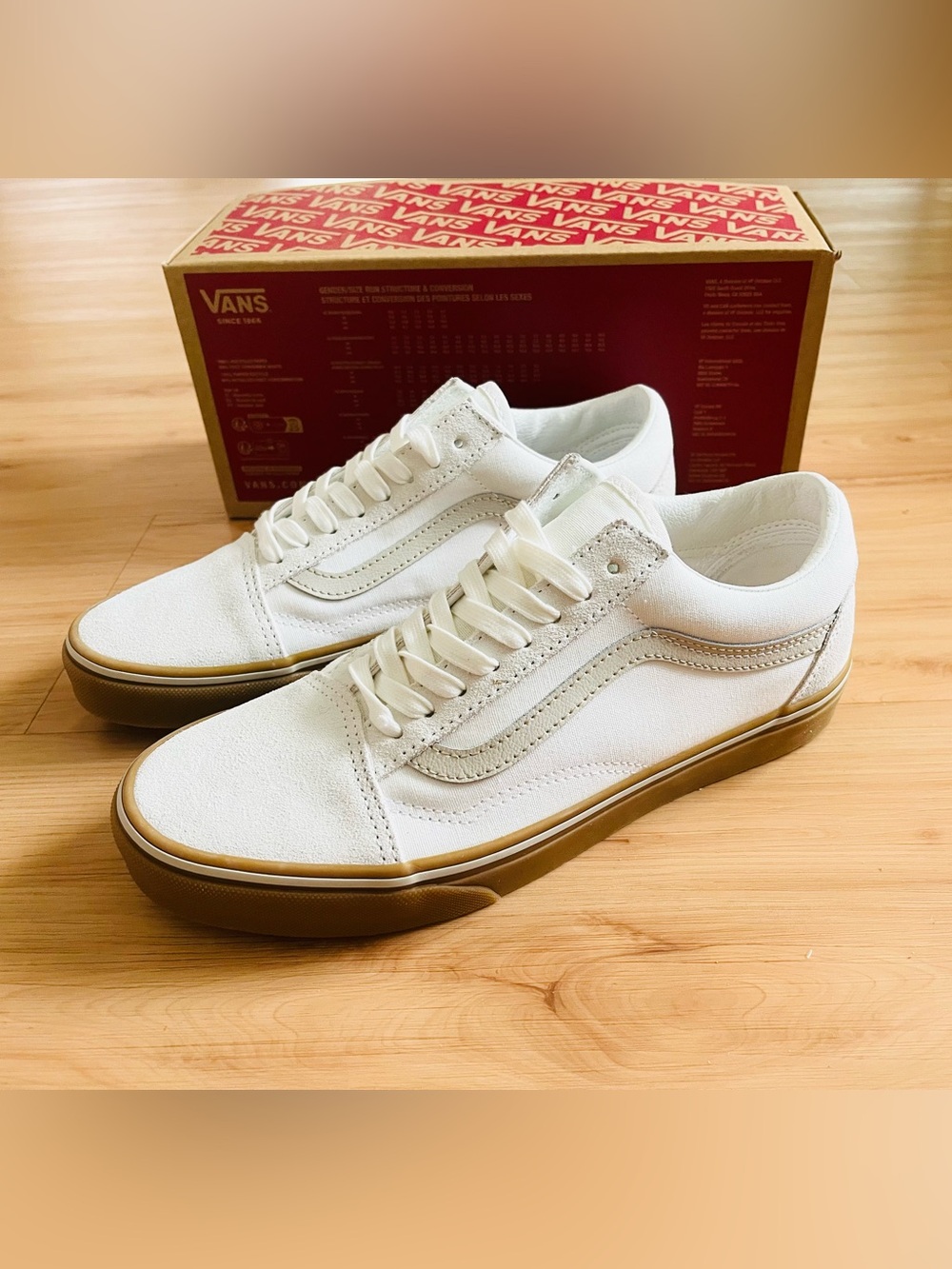 Vans Old Skool Shoe Gum White Women 7.5 US - Picture 9 of 10